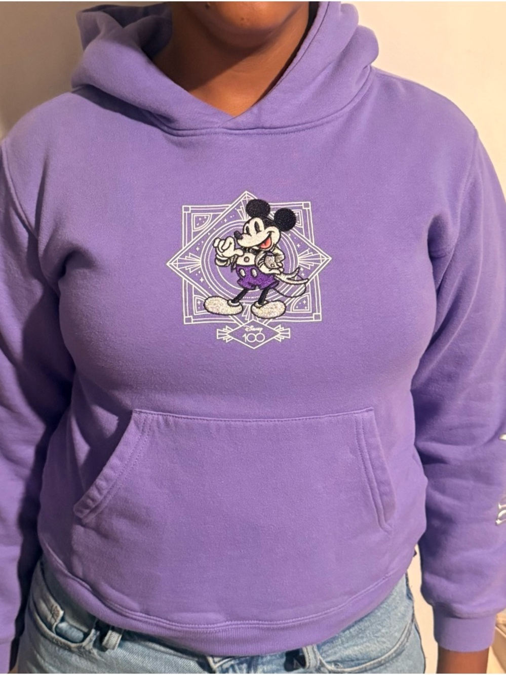 Disney Lavender Mickey Mouse Hoodie and Pants set for Women